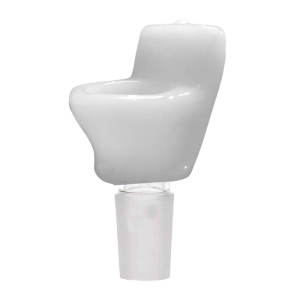 Glass Bowl White Toilet 18,8 mm